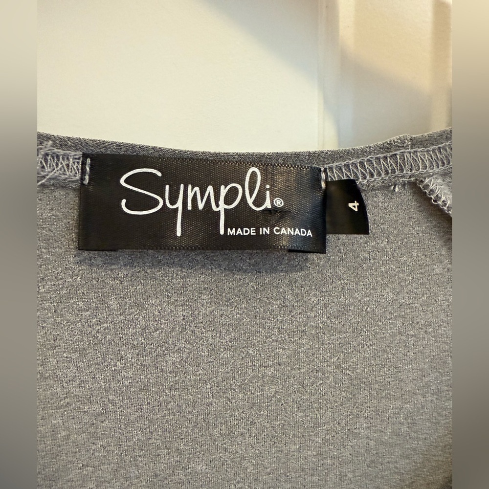 Sympli Grey T Shirt size 4 - Picture 2 of 7